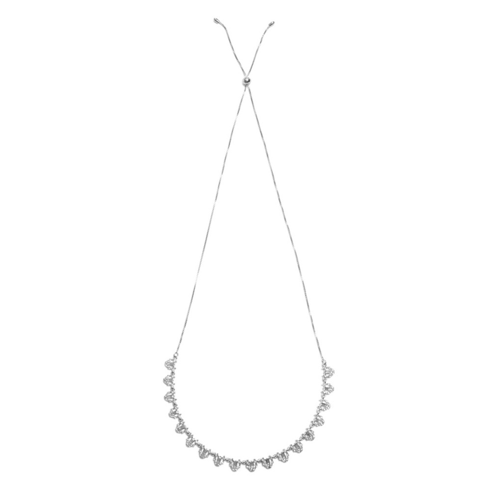 New Guess By Marciano Adjustable Rhinestone Necklace 35$